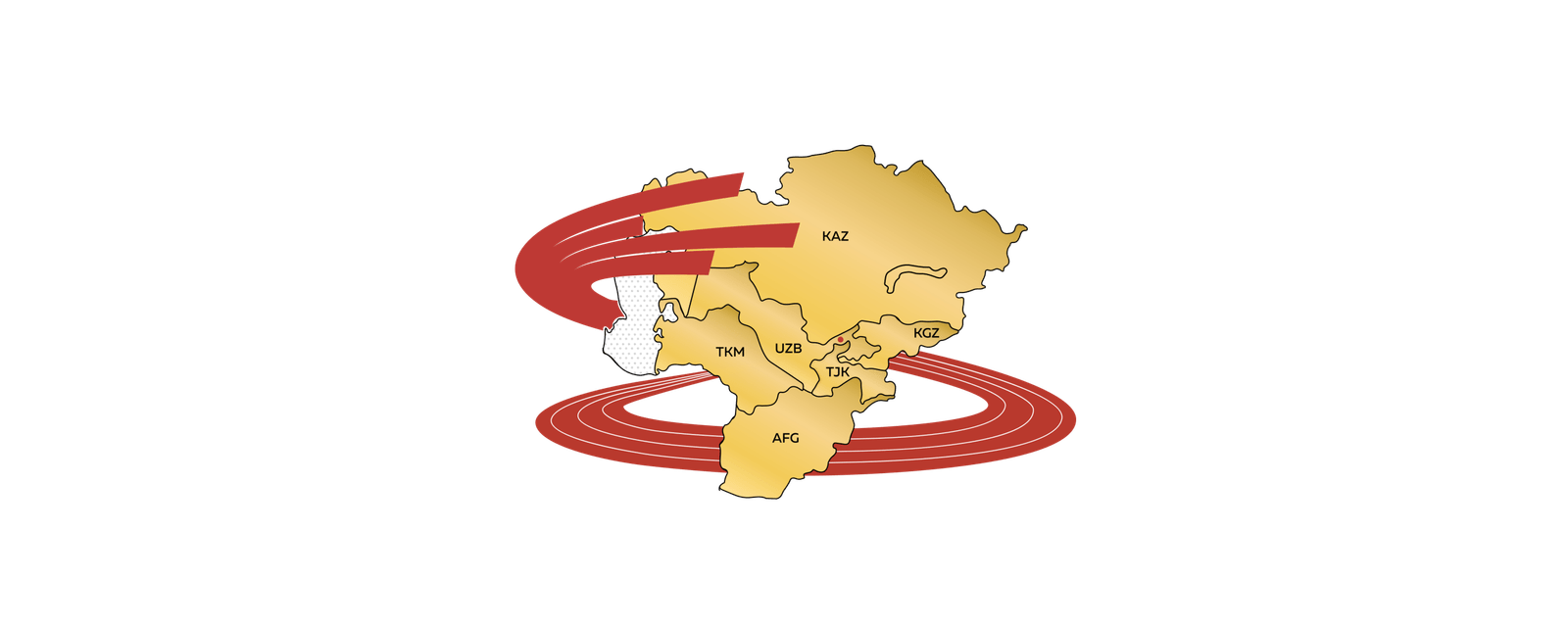 Map of Central Asia — member countries of the Association
